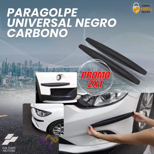 Paragolpe Universal Negro Carbono 2x1