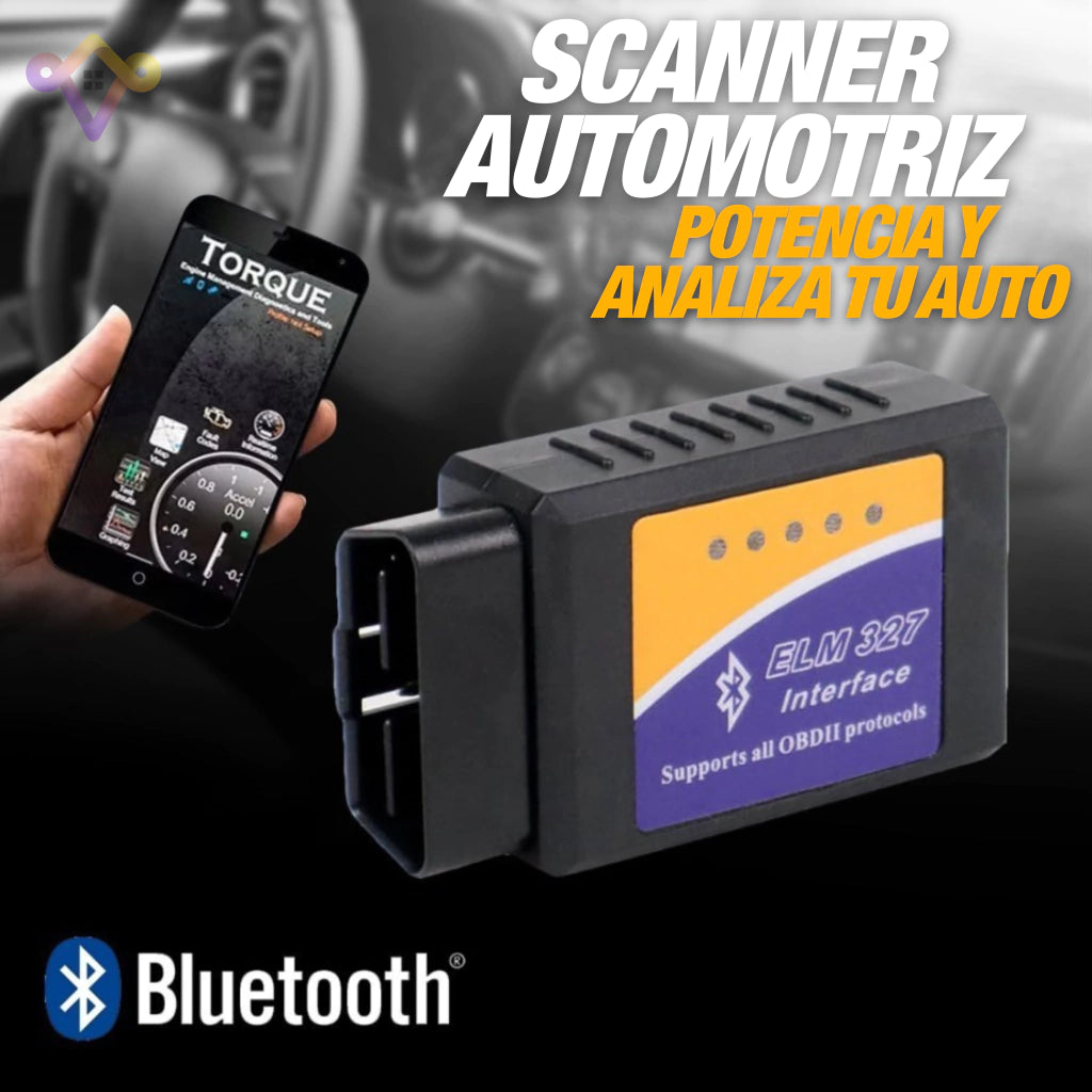 Scanner De Auto Bluetooth Portatil / 35% OFF